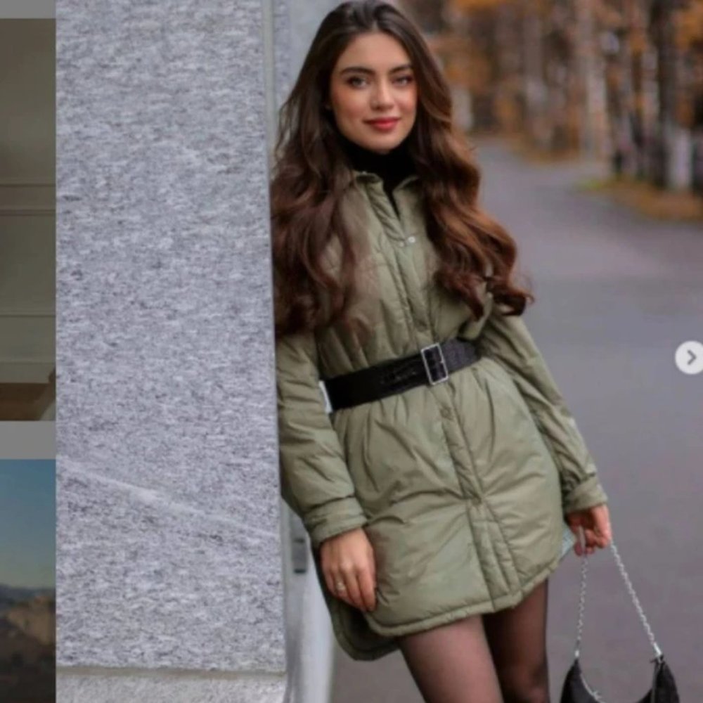 NWT ZARA Quilted Overshirt